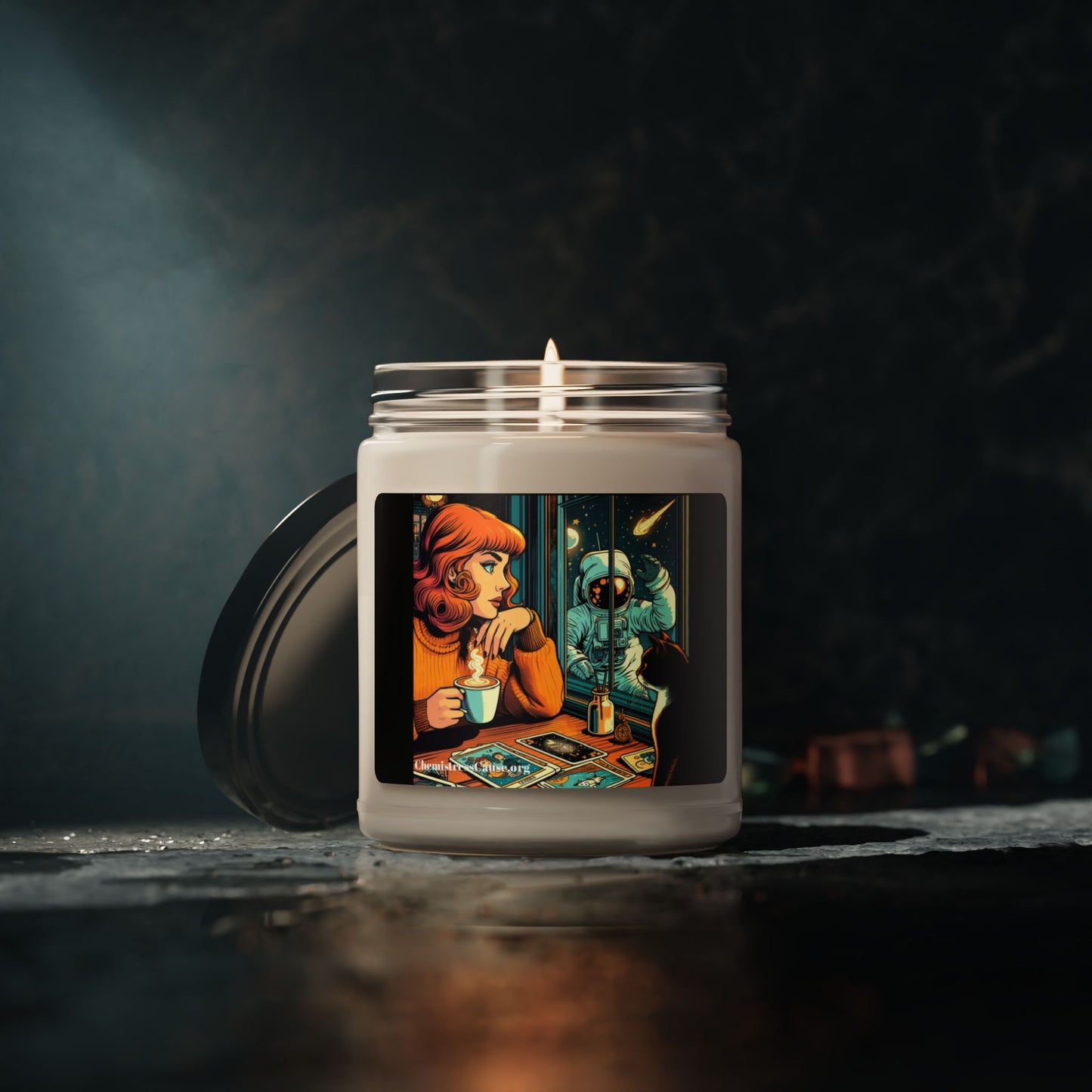 Scented Soy Candle, 9oz (Orange Tarot)