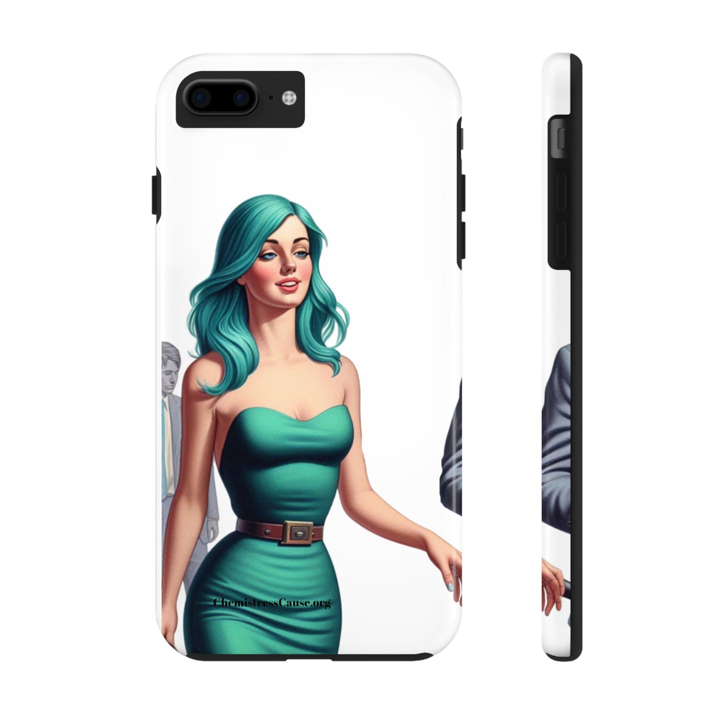 Tough Phone Cases (Lady in a teal emotion)